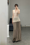 MUTEDANCE cashmere skirt MD23FW88 camel PM95